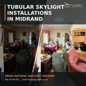 Tubular Skylight installations in Midrand