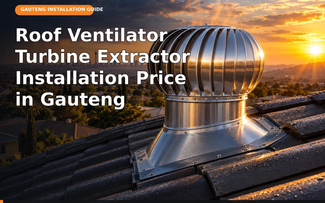 Roof ventilator turbine extractor installation price in Gauteng